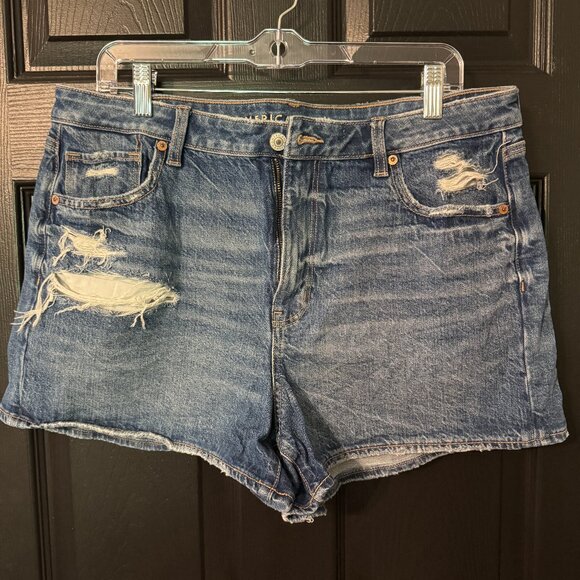 American Eagle Outfitters Pants - Womens American Eagle Strigid Stretch Jean Shorts Size 14